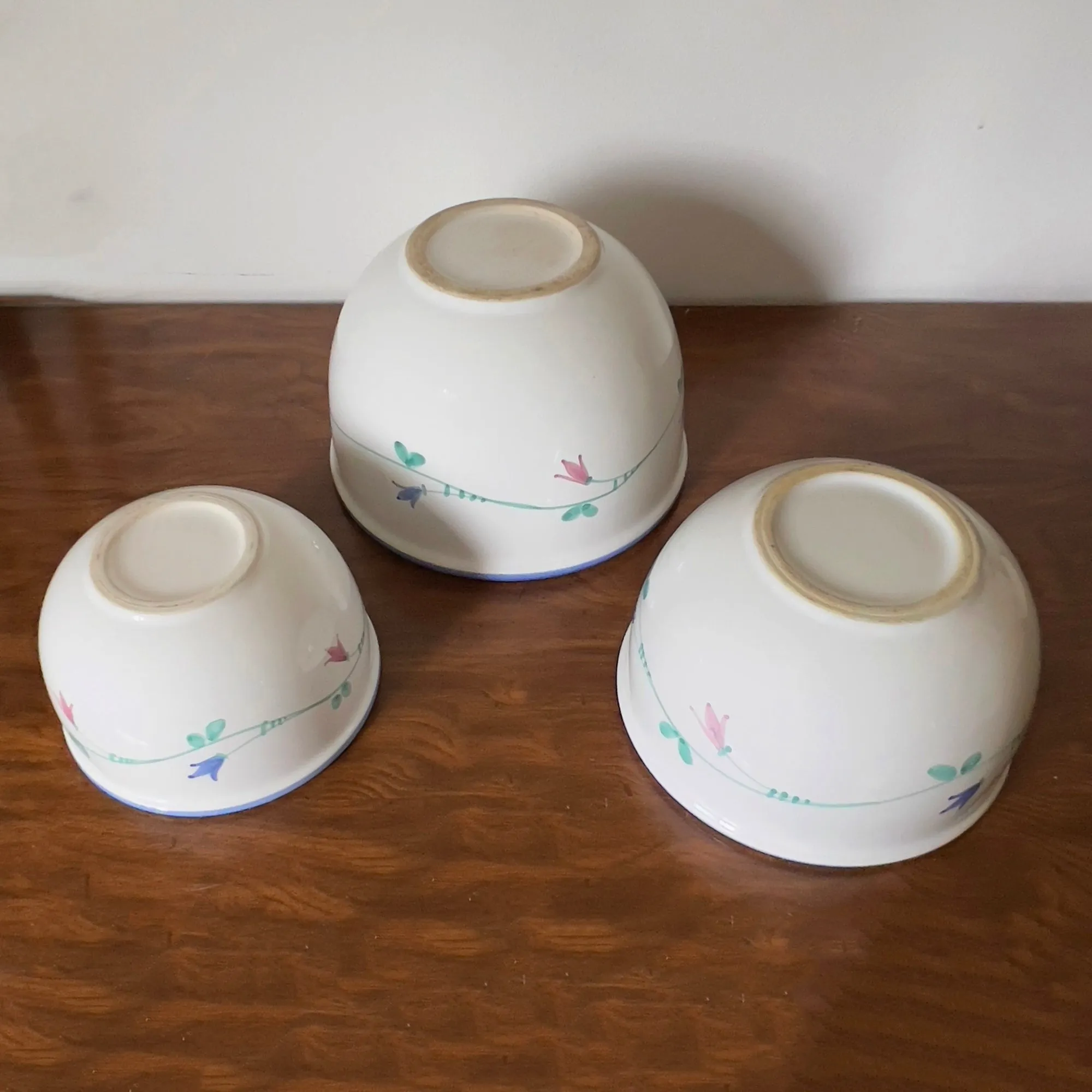 Savoir Vivre Portofino Blue China Nesting Mixing Bowl Set